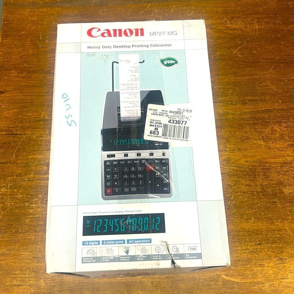 Canon MP27-MG heavy duty desk top calculator. KK170